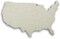 United States Wood Shape - Unfinished USA Map Cutout Wooden Plaque for Crafts